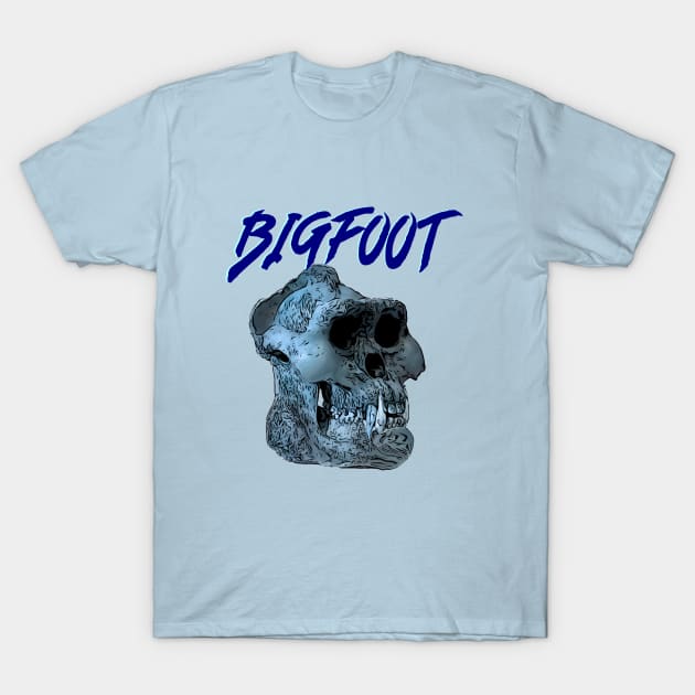 Bigfoot skull T-Shirt by Jldigitalcreations